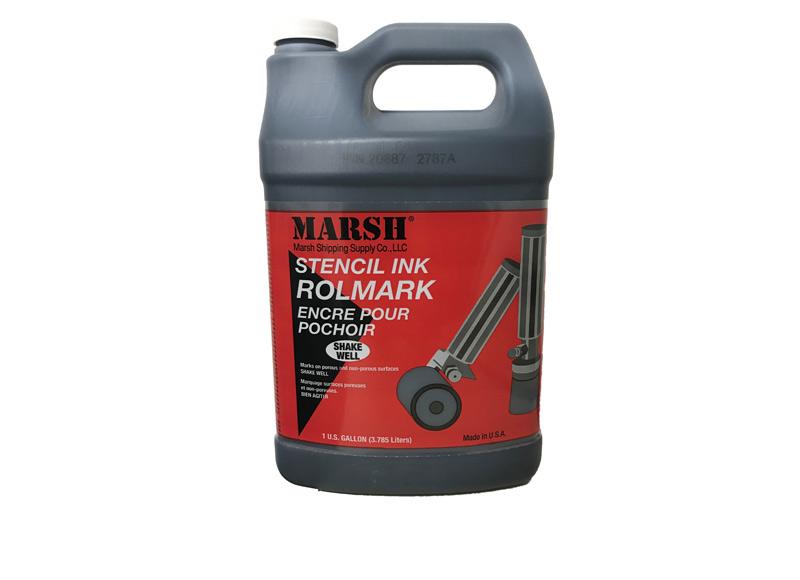 Marsh Rolmark Stencil Ink - 1 Gallon - BLACK